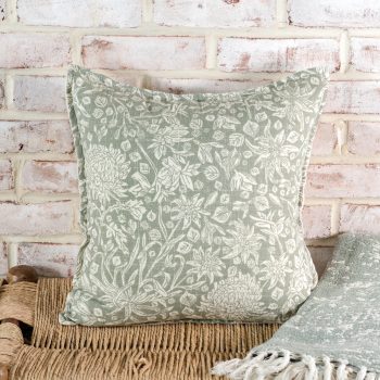 OLIVE FLORAL PILLOW