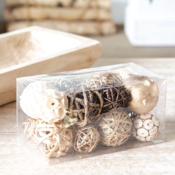 ASSORTED DECOR BALLS SET