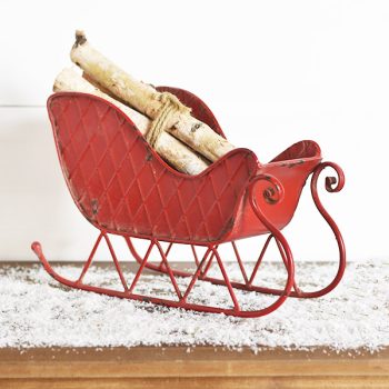 RED TIN SLEIGH