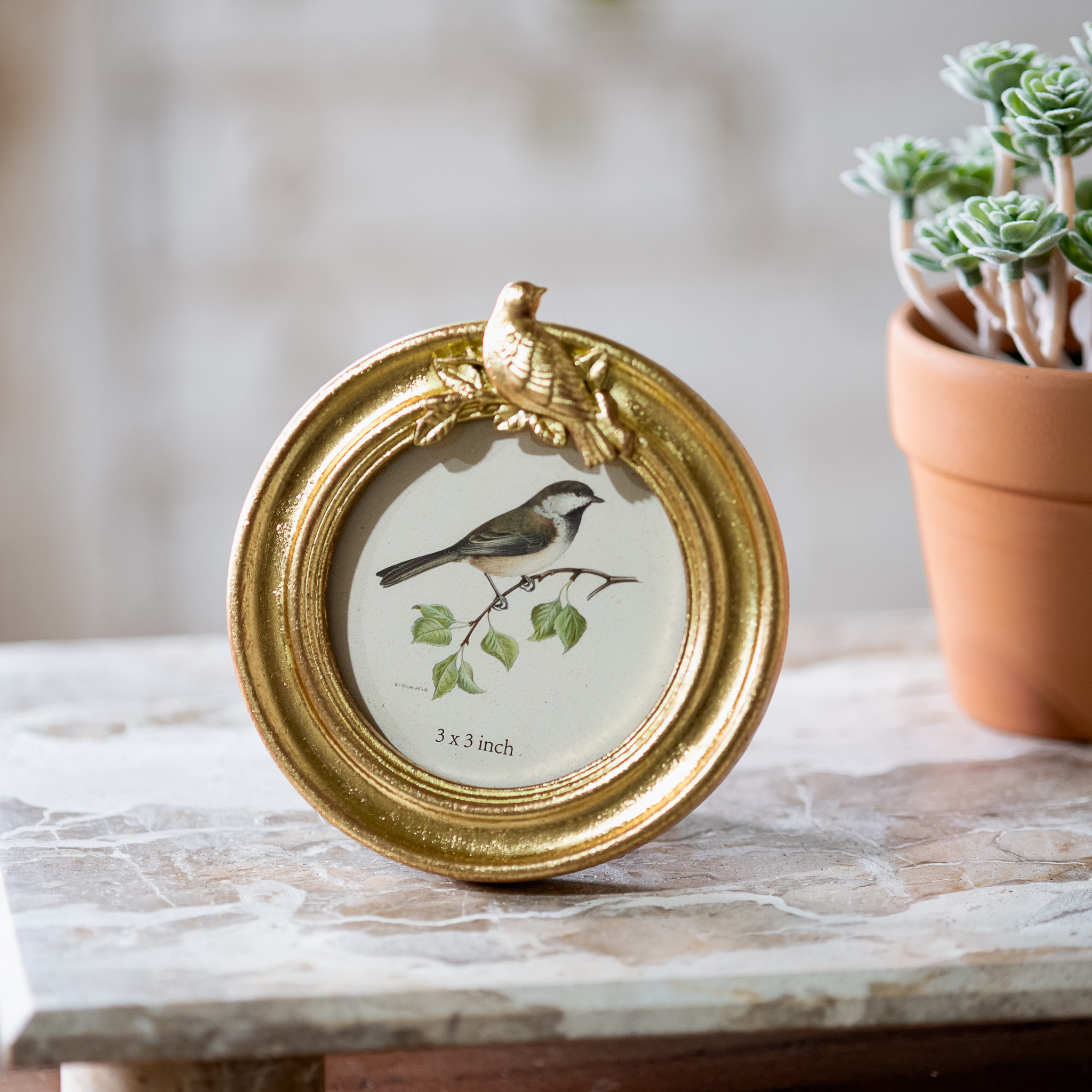 3 X 3 ROUND PHOTO FRAME