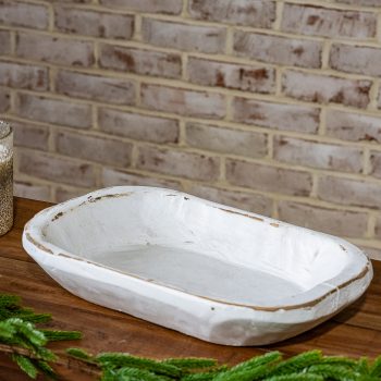 LARGE WHITE DOUGH BOWL